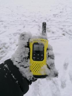 Adóvevő télen, hóban