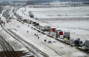 Hóhelyzet idején az M1 autópálya 2013